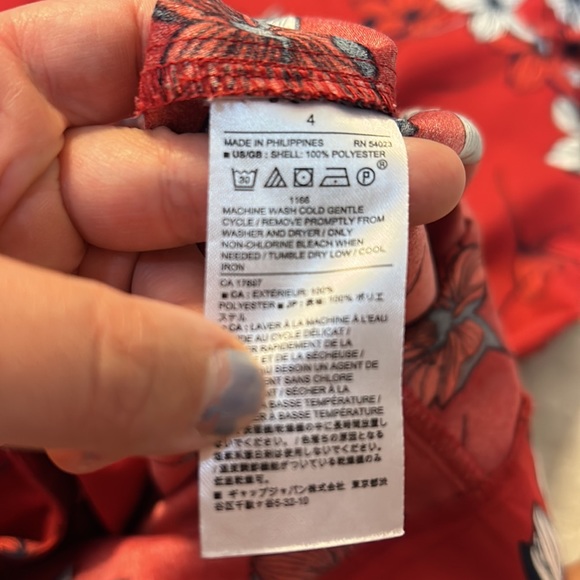 Banana republic red floral dress - Picture 5 of 6